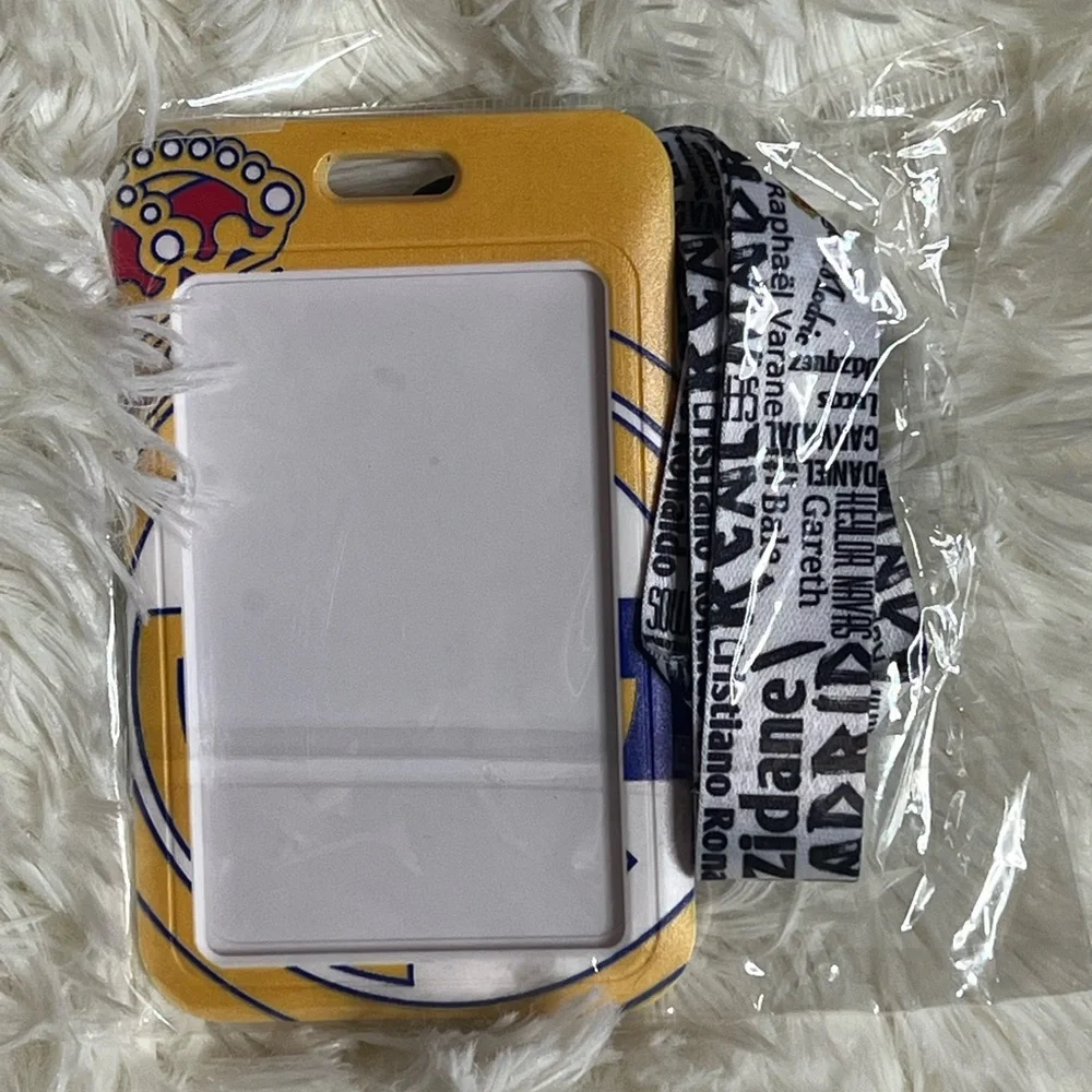 Real Madrid Lanyard with ID Badge Holder & Keychain, CAN BUNDLE ITEMS